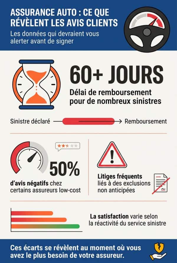 Délais d'indemnisation et avis clients : ce que révèlent les données récentes