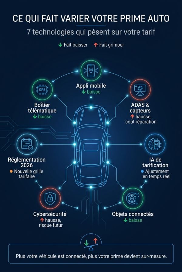 Panorama des technologies qui font varier votre prime