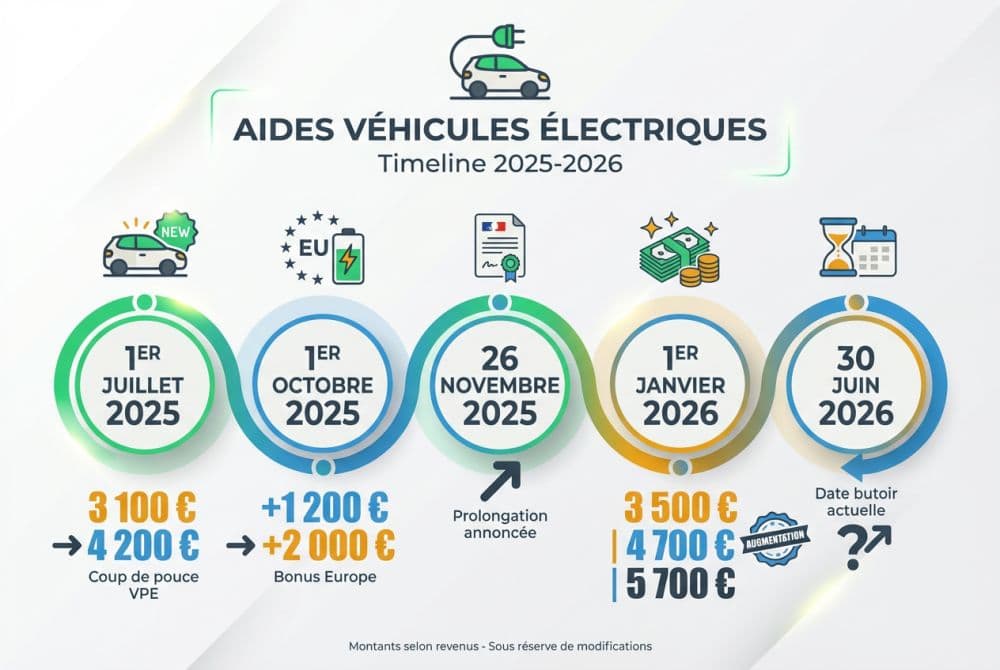 La timeline des changements réglementaires 2025-2026