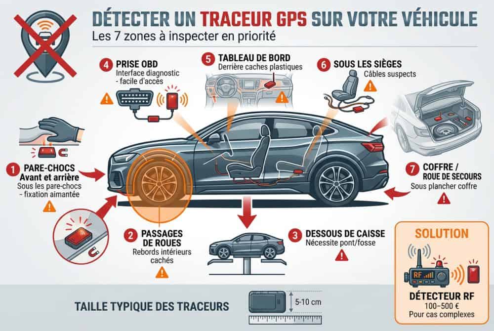 Comment détecter un traceur espion sur votre véhicule