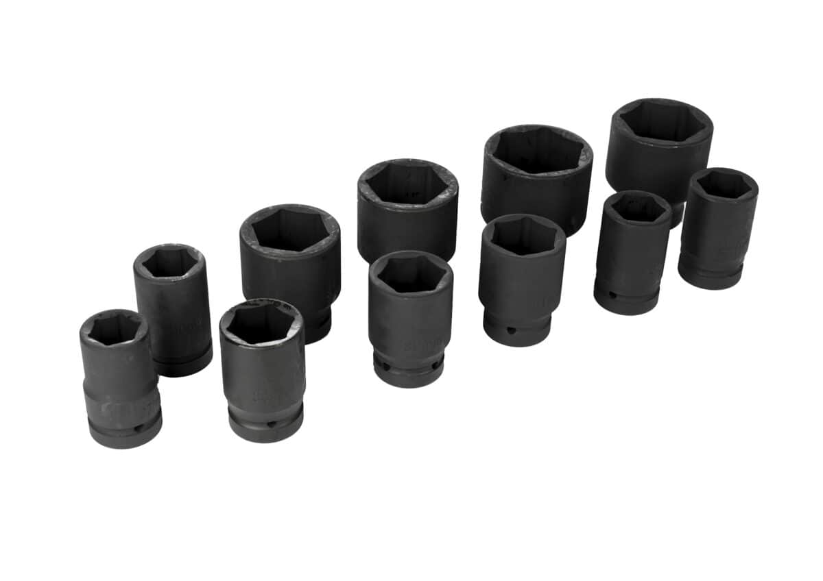 Close up set of Socket Hand tools socket maintenance