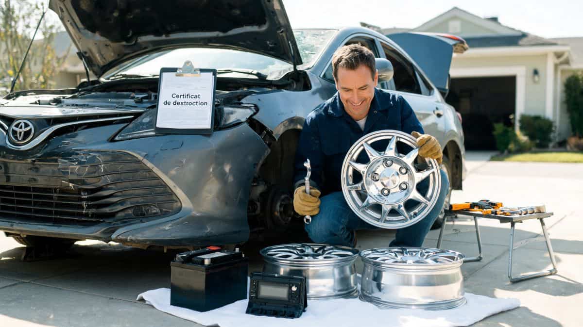 Épave auto : les pièces à récupérer avant l’épaviste gratuit