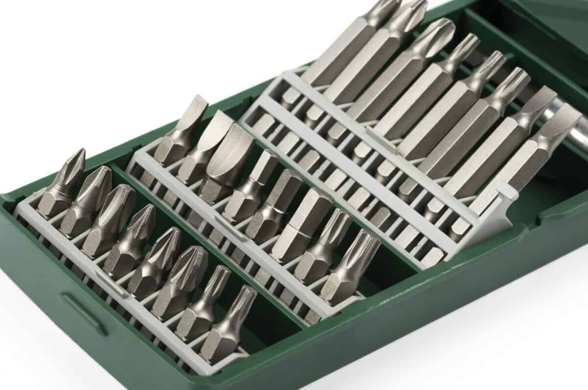 Set of bits for screwdriver