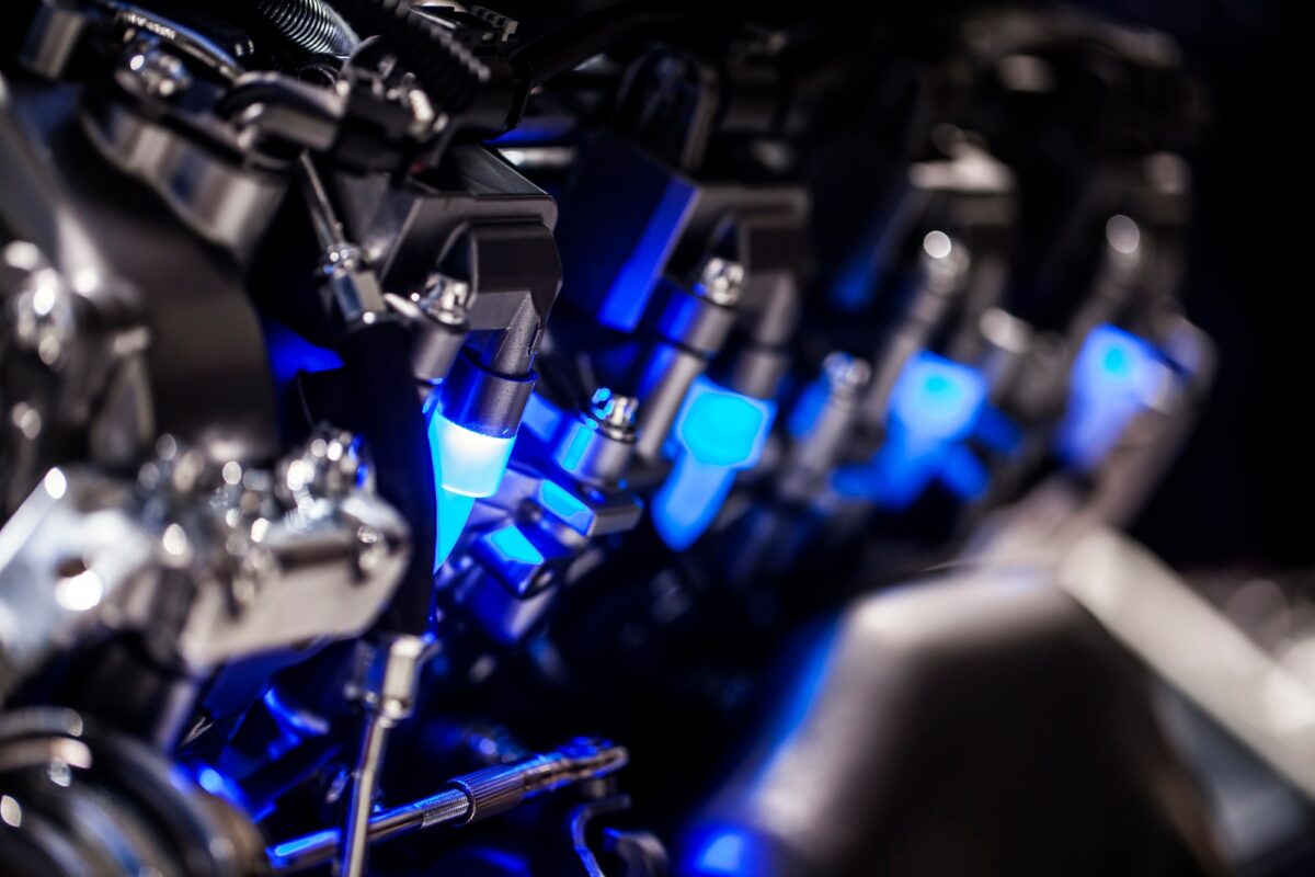 Technologie moderne Voitures Moteur Macro
