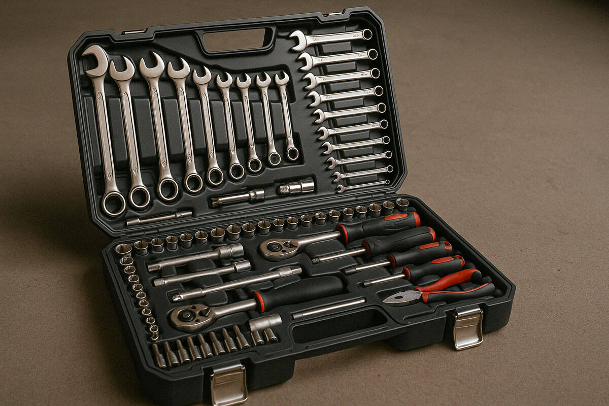 Valise à outils complète en chrome vanadium