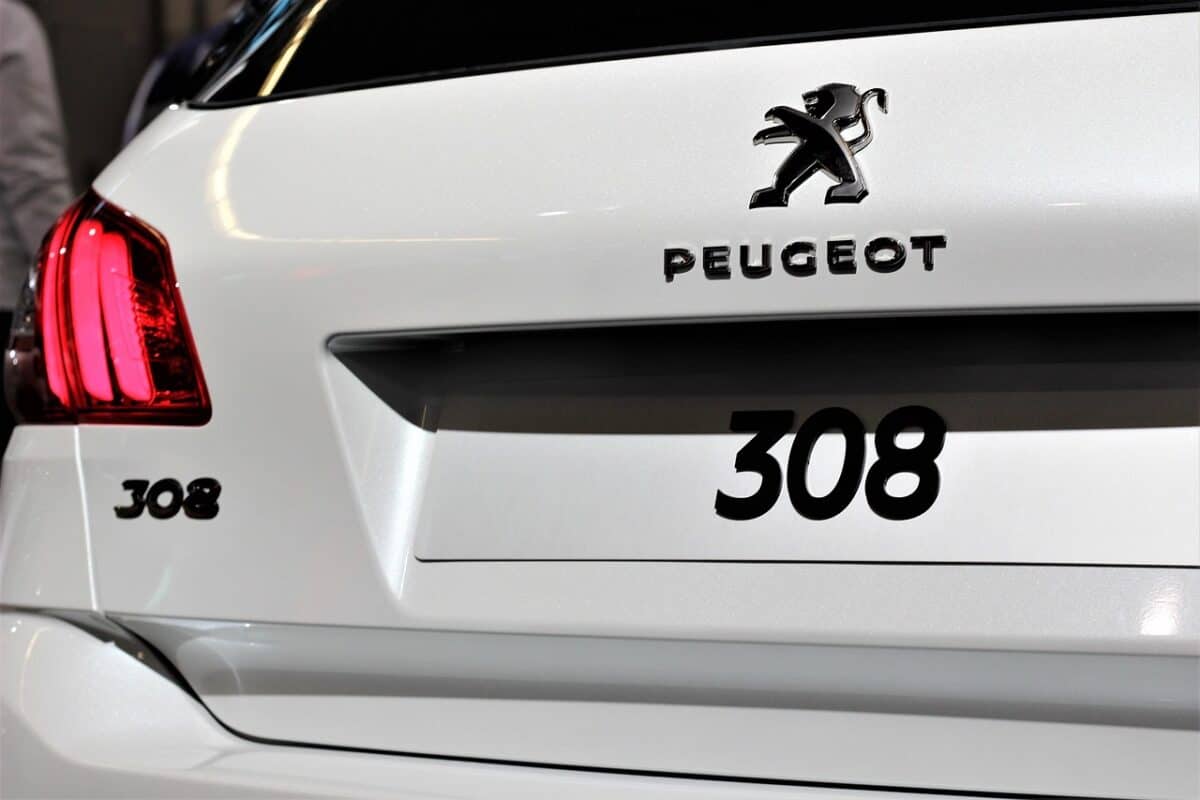 Volume du coffre de la 308